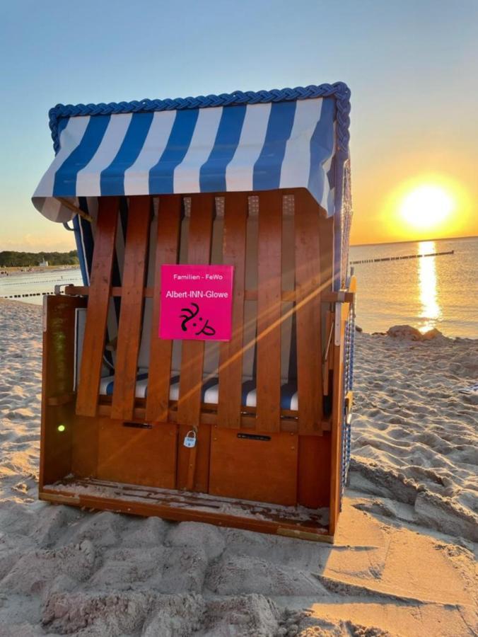 Albert-Inn-Glowe - Barrierefrei & 3 Schlafzimmer & Coworking & Strandkorb-Saisonal & Sauna Im Haus & Fahrraeder Dış mekan fotoğraf